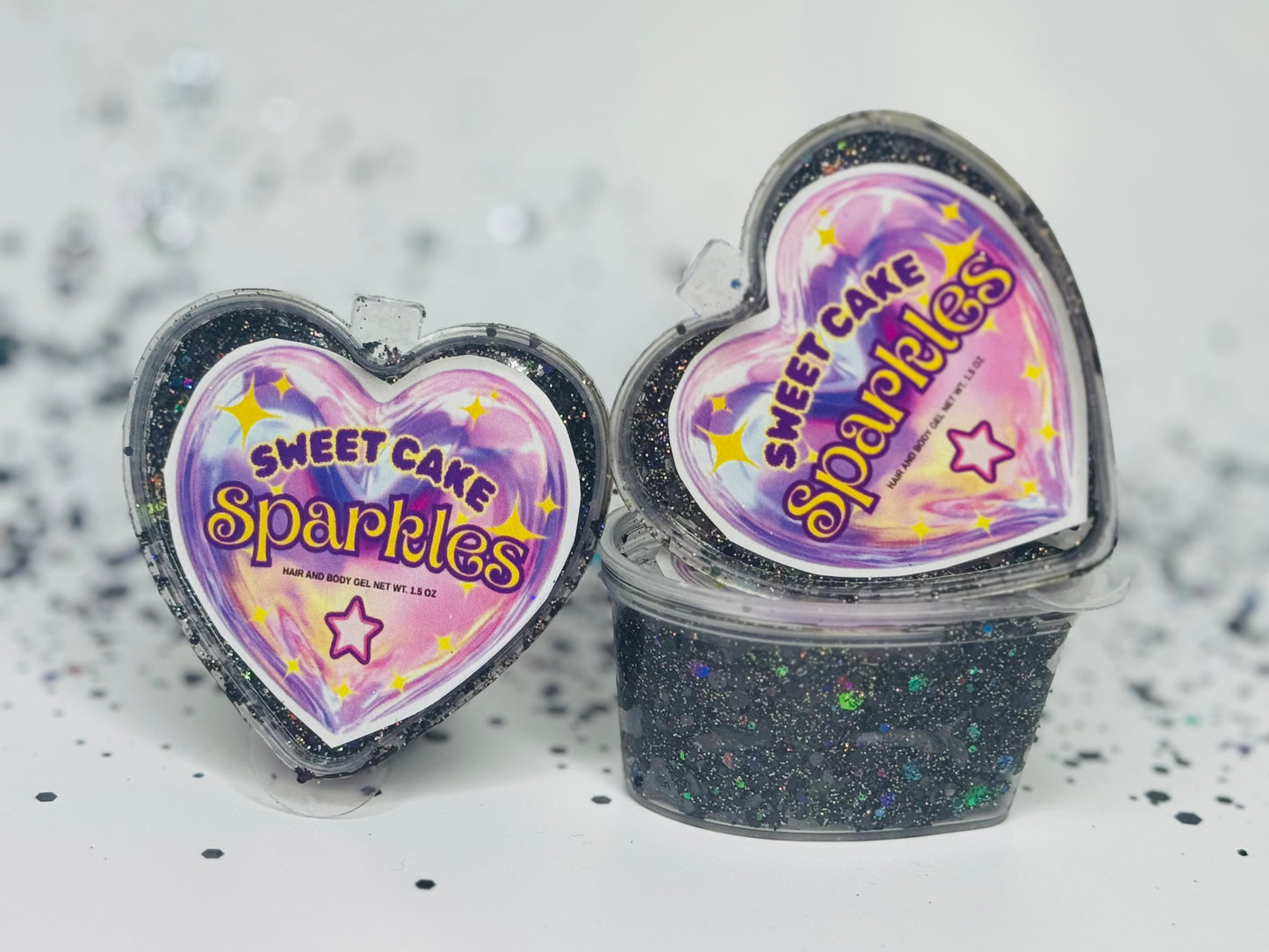 Black Sweet Cake Sparkles