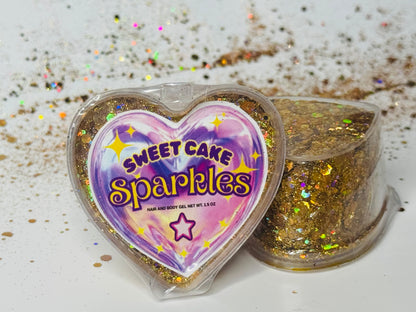 Gold Sweet Cake Sparkles